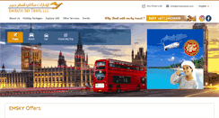 Desktop Screenshot of emskytravel.com